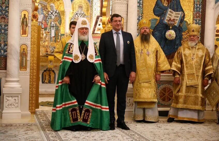 Патриарх Кирилл освятил Благовещенский собор в Дивеевском монастыре